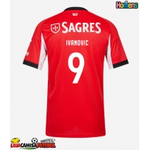 Camisa de Futebol Benfica Franjo Ivanovic #9 Equipamento Principal 2025-26 Manga Curta
